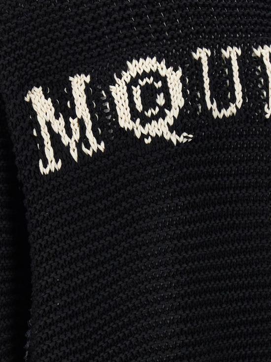  알렉산더 맥퀸 스웨터 투톤 코튼 - ALEXANDER MCQUEEN