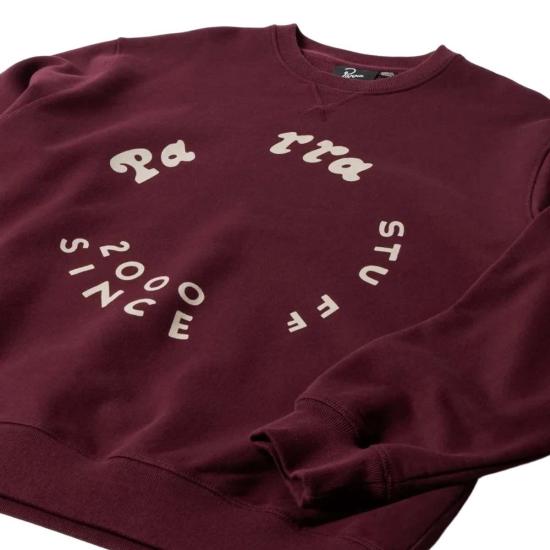  by PARRA 긴팔 티셔츠 By Parra Gasoline 크루넥 스웨트셔츠 버건디 - OTHER BRANDS