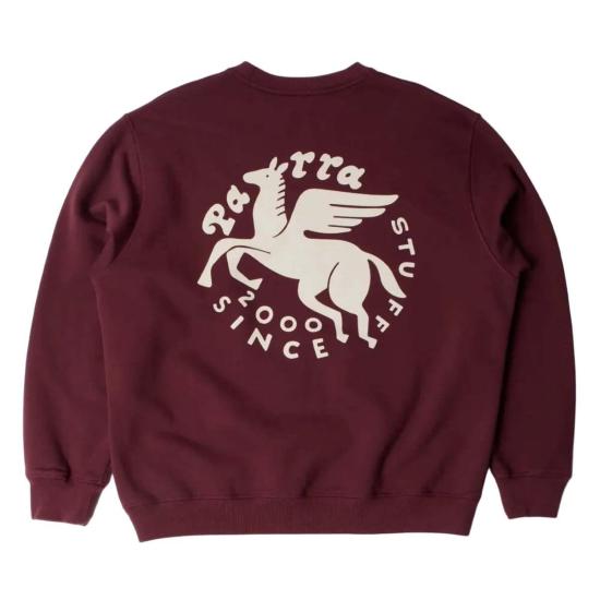  by PARRA 긴팔 티셔츠 By Parra Gasoline 크루넥 스웨트셔츠 버건디 - OTHER BRANDS