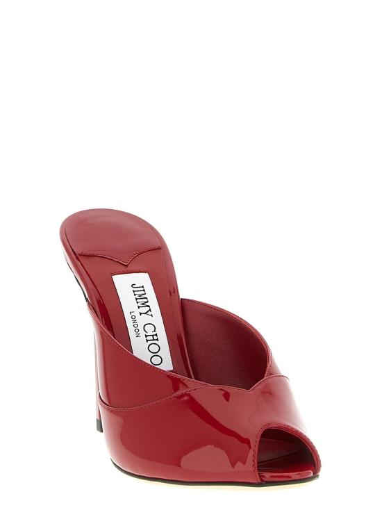  지미추 샌들 가죽 스틸레토 힐  멀티컬러 - JIMMY CHOO