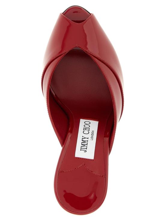  지미추 샌들 가죽 스틸레토 힐  멀티컬러 - JIMMY CHOO