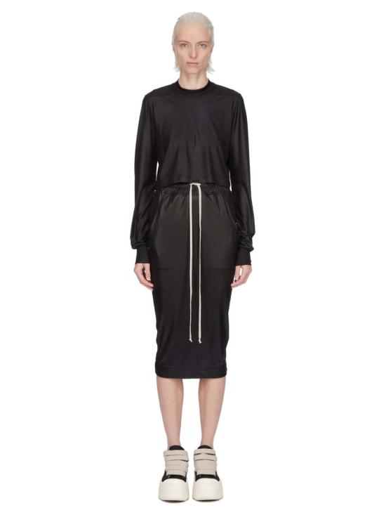  릭 오웬스 스커트 풀온 필러 니  블랙 - RICK OWENS