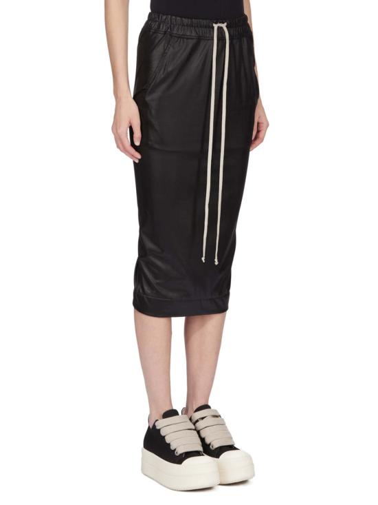  릭 오웬스 스커트 풀온 필러 니  블랙 - RICK OWENS