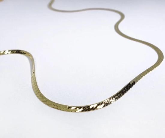  탈리스만 목걸이/팬던트 주얼리 스키니 플로우 체인 1.5mm 헤링본 18인치 목걸이 - TALISMAN