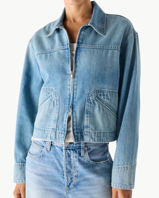  아모 데님 데님 자켓 맨디 재킷 일시 정지 - AMO DENIM