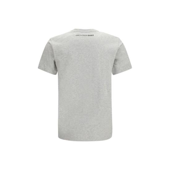 26SS 꼼데가르송 반팔 티셔츠 Comme Des Garçons 반팔 크루넥 티셔츠 그레이 - COMME DES GARCONS