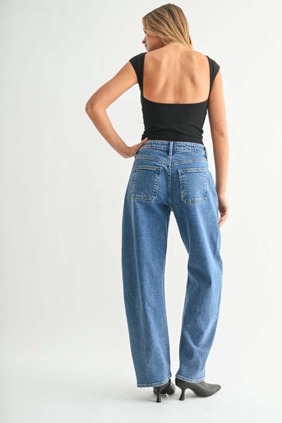  저스트 블랙 데님 데님 팬츠 BP519J BLUE - JUST BLACK DENIM