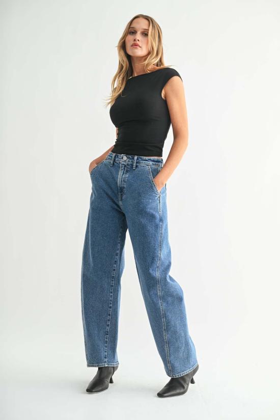  저스트 블랙 데님 데님 팬츠 BP519J BLUE - JUST BLACK DENIM