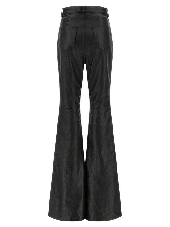  릭 오웬스 스트레이트 팬츠 램 레더 팬츠 블랙 - RICK OWENS