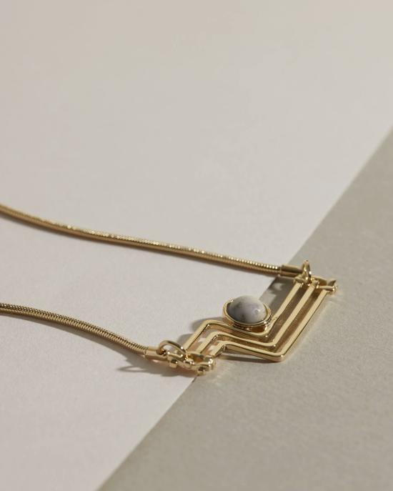  린지 루이스 주얼리 목걸이/팬던트 1971년 황동 목걸이 - LINDSAY LEWIS JEWELRY
