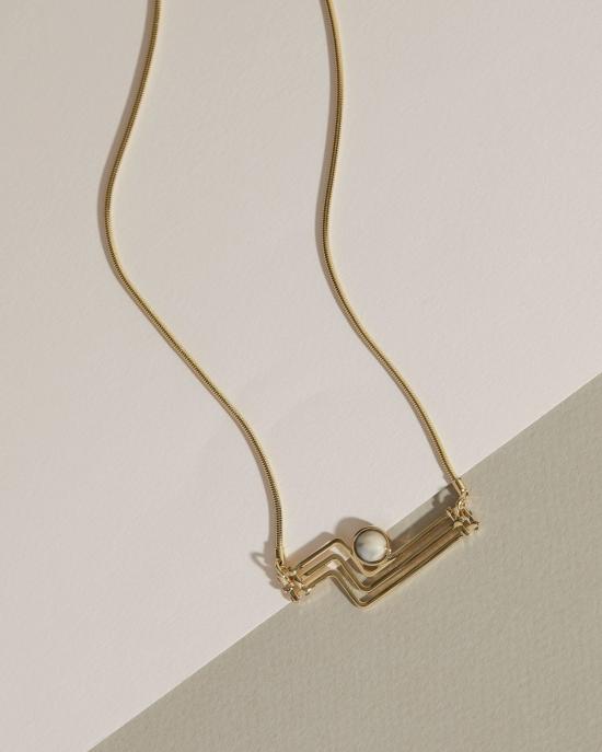  린지 루이스 주얼리 목걸이/팬던트 1971년 황동 목걸이 - LINDSAY LEWIS JEWELRY
