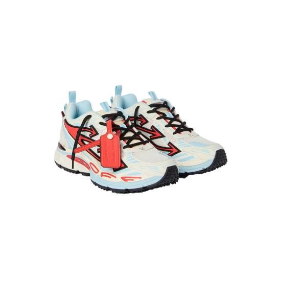 26SS 오프화이트 스니커즈 비 라이트 백 메쉬  파우더 블루/코랄 레드 - OFF WHITE
