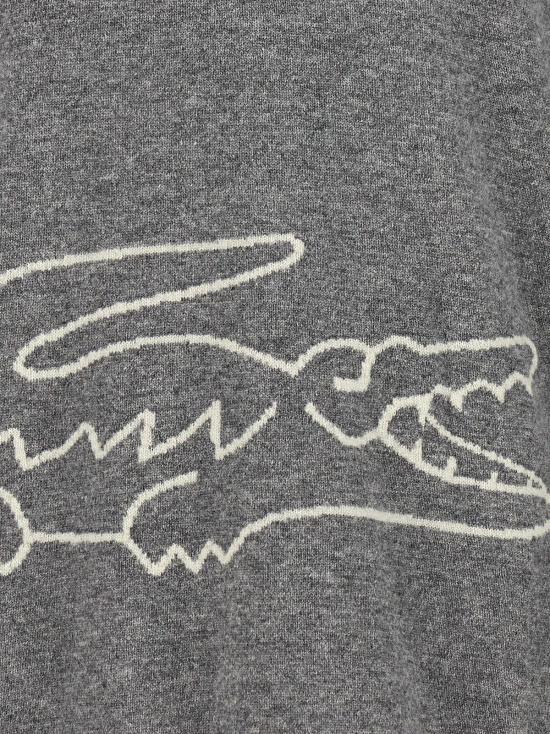  꼼데가르송 스웨터 Comme Des Garçons 셔츠 X Lacoste 크루넥  그레이 - COMME DES GARCONS