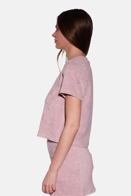  더 타일 클럽 반팔 티셔츠 WCBCW2401T BABY PINK - THE TILE CLUB
