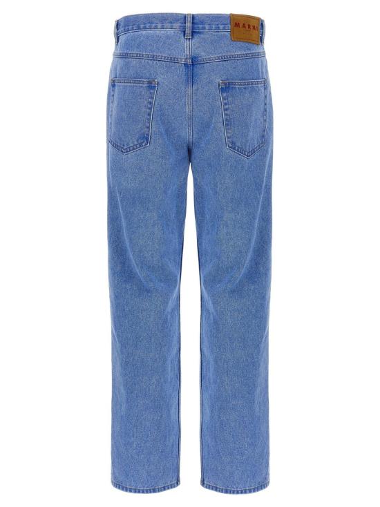  마르니 데님 팬츠 블리치드 코팅 진 블루 - MARNI