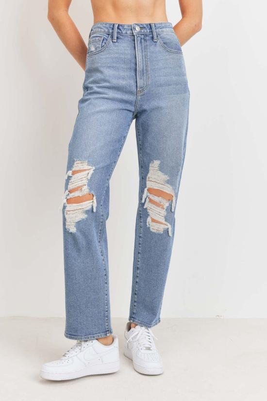  저스트 블랙 데님 데님 팬츠 BP377J BLUE - JUST BLACK DENIM