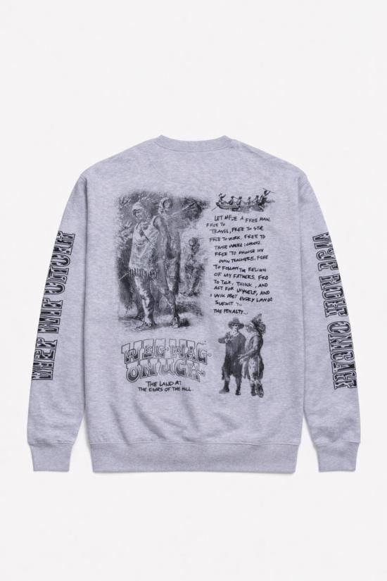  블루&크림 긴팔 티셔츠 BCMPF25 15 HEATHER GREY - BLUE&CREAM