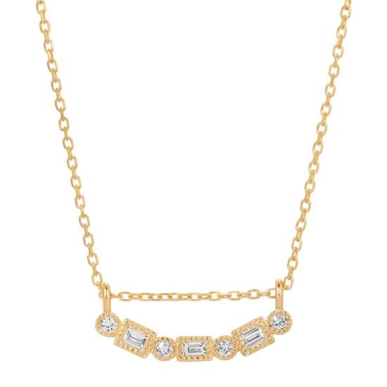  제니 권 디자인스 목걸이/팬던트 제니 권 디자인 다이아몬드 퓨전 목걸이 (14K 옐로우/14K 로즈/14K 화이트) - JENNIE KWON DESIGNS