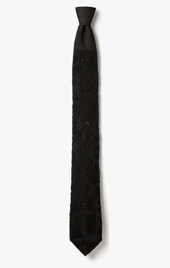  타이틀 오브 워크 넥타이 작품 제목: 질감이 있는 비즈 장식  1041