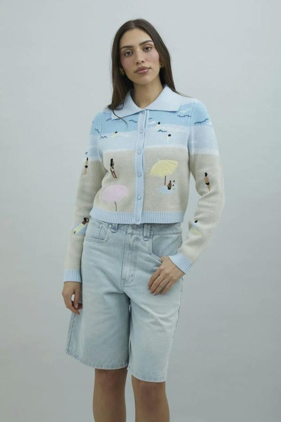  하우스오브써니 가디건 써니 세인트 아이브스 트리퍼 터쿼이즈 하우스 - HOUSE OF SUNNY