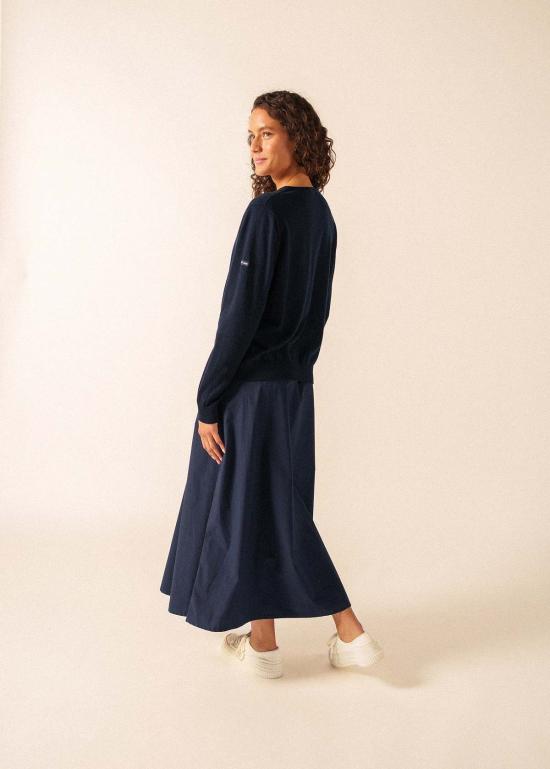  Saint James USA 가디건 세인트 제임스 USA 타비라 코튼 & 캐시미어 브이넥  네이비 - OTHER BRANDS