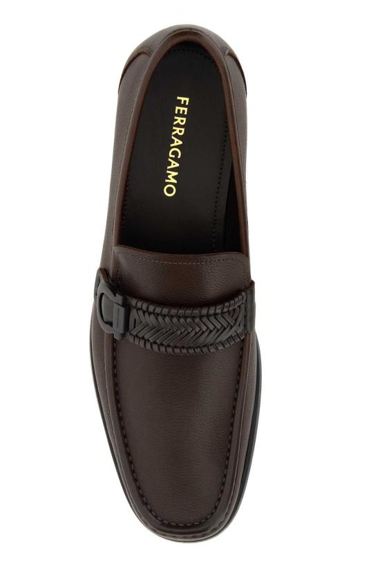  살바토레 페라가모 로퍼 페라가모 카스피안 가죽  다크 브라운 - SALVATORE FERRAGAMO