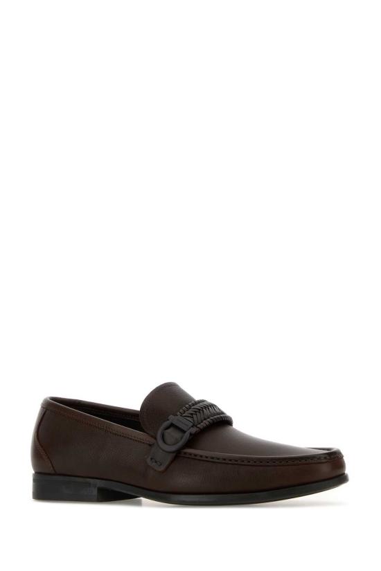  살바토레 페라가모 로퍼 페라가모 카스피안 가죽  다크 브라운 - SALVATORE FERRAGAMO
