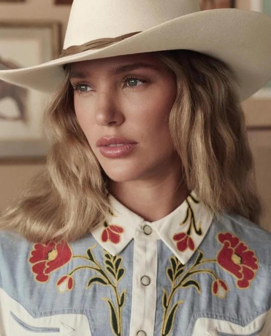  STETSON 셔츠 스텟슨 더 그레이트. X 스텟슨 자수 웨스턴  레드 - OTHER BRANDS