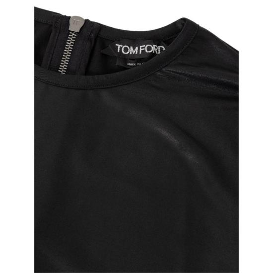  톰포드 스웨터 톰 포드 비스코스 긴팔 지퍼 백  블랙 - TOMFORD