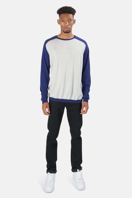  블루&크림 스웨터 NR50165 QUICKSILVER MOON - BLUE&CREAM