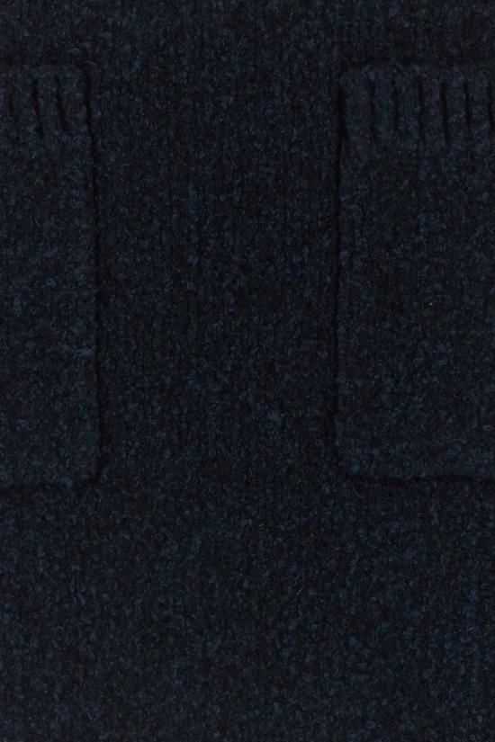  보테가베네타 미디 스커트 Bottega Veneta 미드나잇 블루 부클레 미니 스커트 - BOTTEGA VENETA
