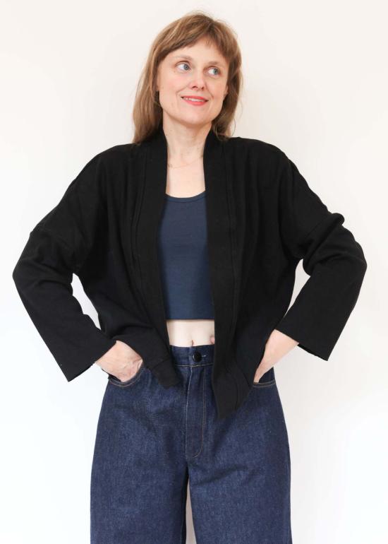  울 하이드 가디건 이지 카디건