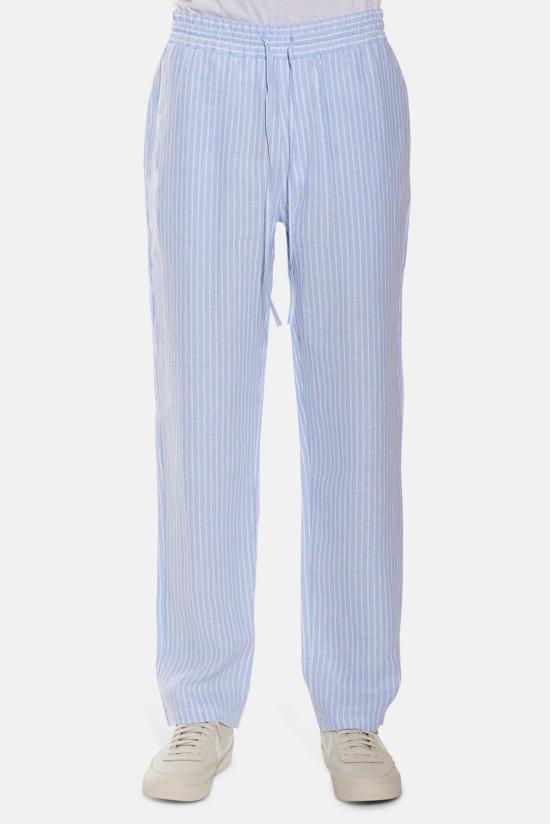  블루&크림 트레이닝/조거 팬츠 WVBCM2481B 2 BLUE WHITE STRIPE