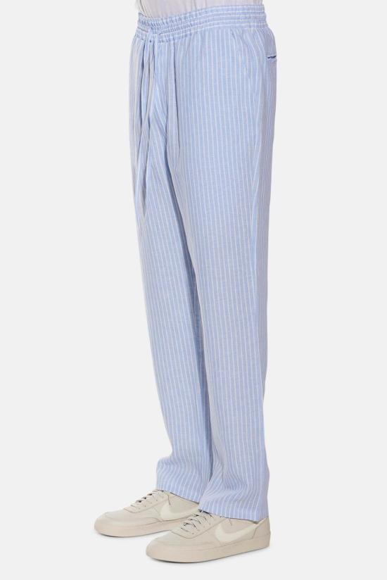  블루&크림 트레이닝/조거 팬츠 WVBCM2481B 2 BLUE WHITE STRIPE - BLUE&CREAM