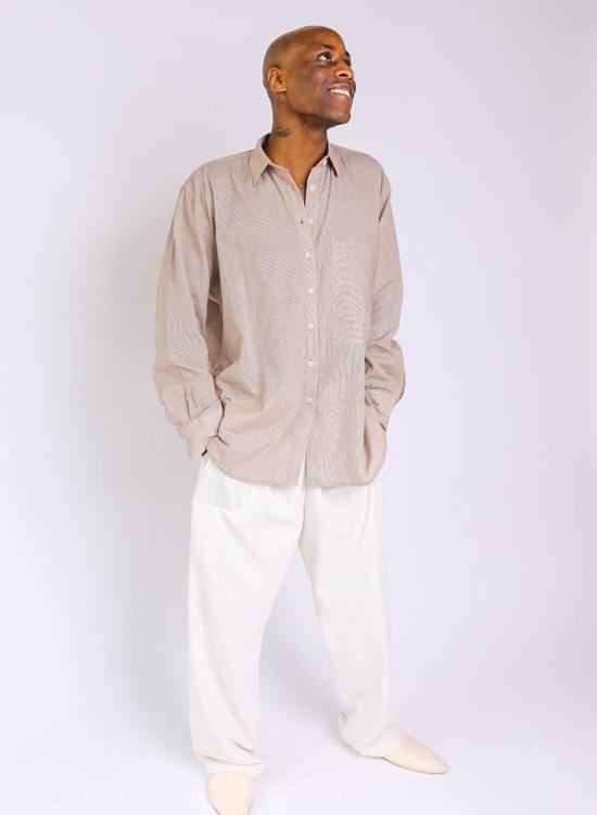  시크 콜렉티브 셔츠 Seek Collective 페이지 셔츠 Fawn - SEEK COLLECTIVE