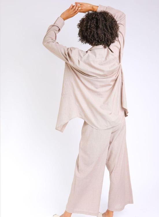  시크 콜렉티브 셔츠 Seek Collective 페이지 셔츠 Fawn - SEEK COLLECTIVE
