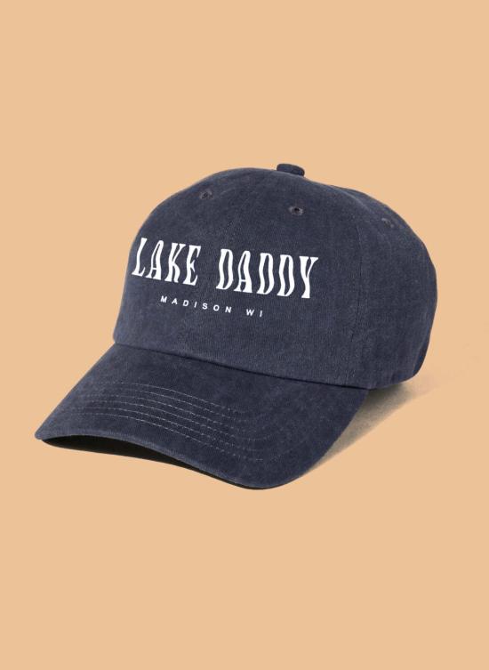  랫롱샵 모자 Latlong.Shop 레이크 대디 워시드 대드 햇 슬레이트 블루