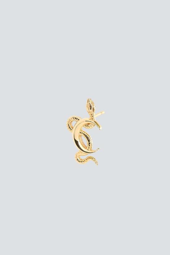  탈론 싱글 이어링 Talon Snake Moon Earring 스터드 14k 골드