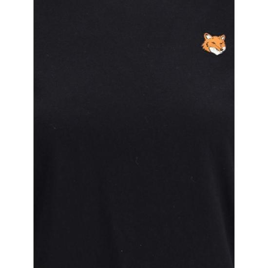 26FW 메종키츠네 반팔 티셔츠 메종 키츠네 여우 머리 레귤러 티셔츠 블랙 - MAISON KITSUNE