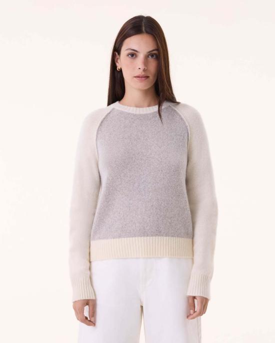  쿠즈텡 스웨터 Kujten Nimbus Cb Sweater Blanc Vintage - KUJTEN