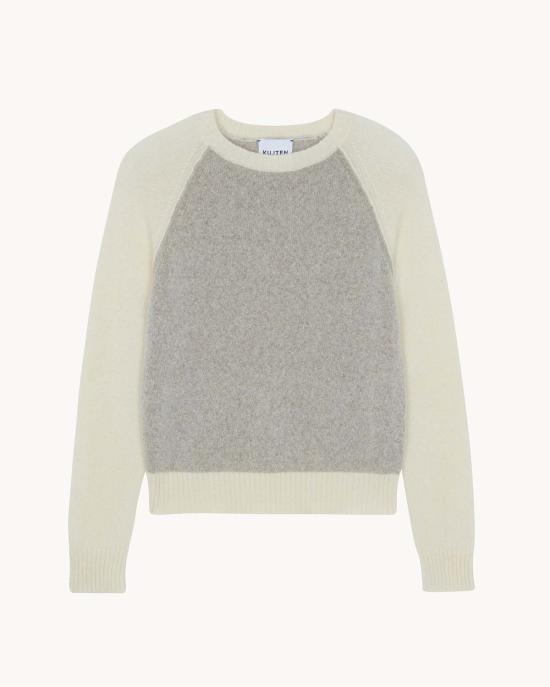  쿠즈텡 스웨터 Kujten Nimbus Cb Sweater Blanc Vintage