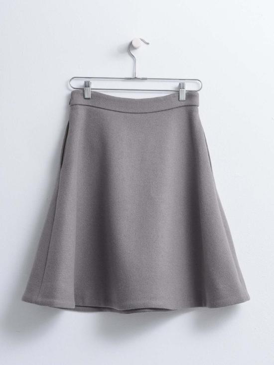  아미 미디 스커트 FSK215 WV0016 TAUPE - AMI