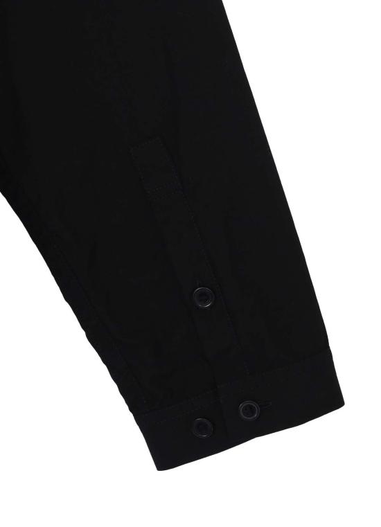 26SS 요지 야마모토 긴팔 셔츠 체인 스티치 지퍼 오픈 셔츠 블랙 - YOHJI YAMAMOTO