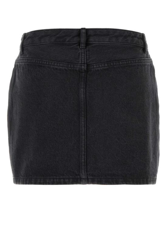  아페쎄 데님 스커트 A.P.C. 데님 미니스커트 워시드블랙 - A.P.C.