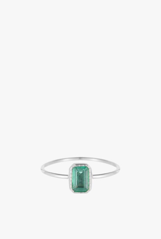  제니 권 디자인스 반지 제니 권 디자인 에메랄드 컷 에메랄드 위스프 링 - JENNIE KWON DESIGNS