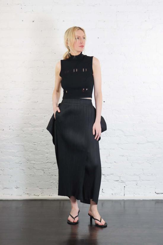  플리츠플리즈 롱 원피스 PP66JF443 BLACK - PLEATS PLEASE
