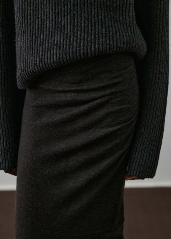  쉐르 롱 스커트 수르 게르티 스커트 마론 - SOEUR