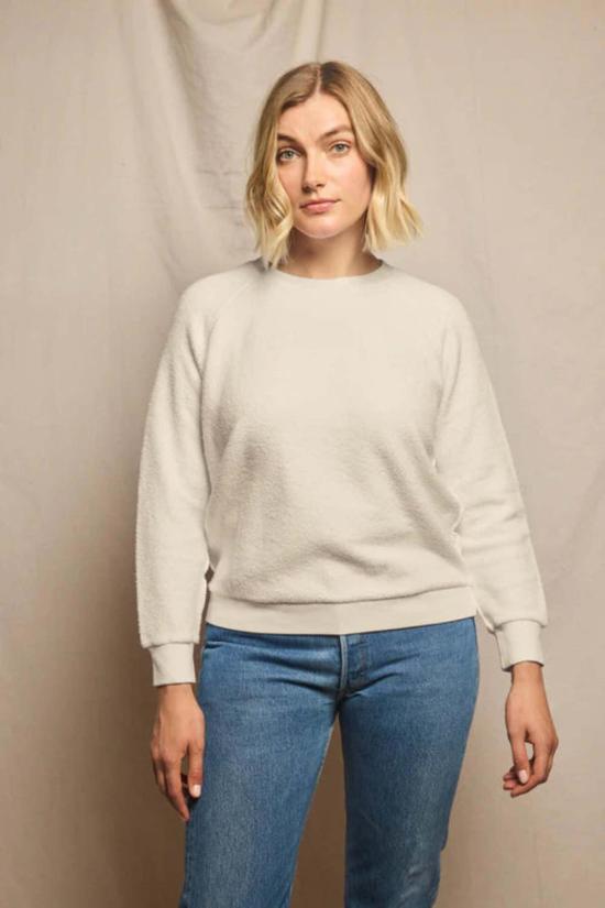  퍼펙트 화이트 티 스웨터 지기 스웨트셔츠 - PERFECT WHITE TEE