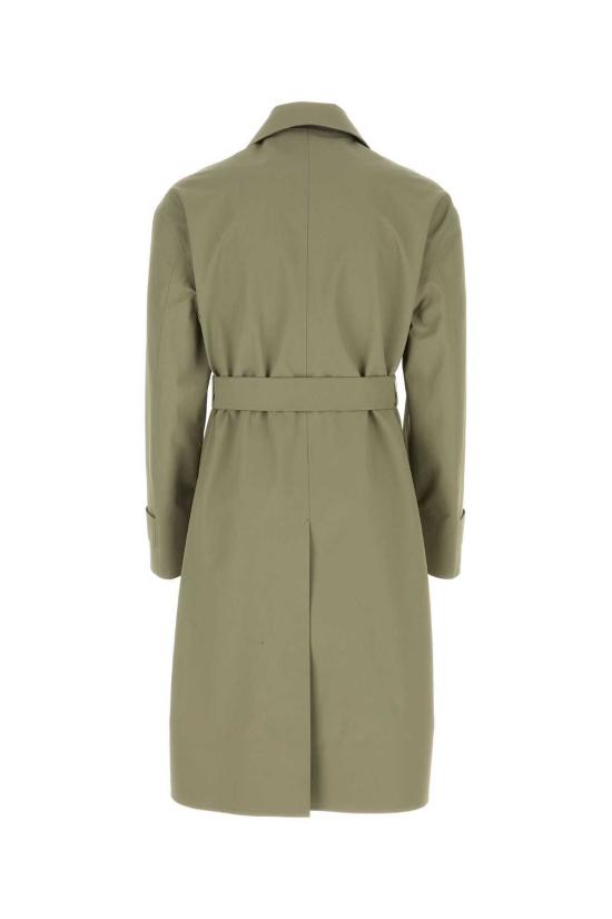  질샌더 트렌치 코트 질 샌더 코튼  아미 그린 - JIL SANDER