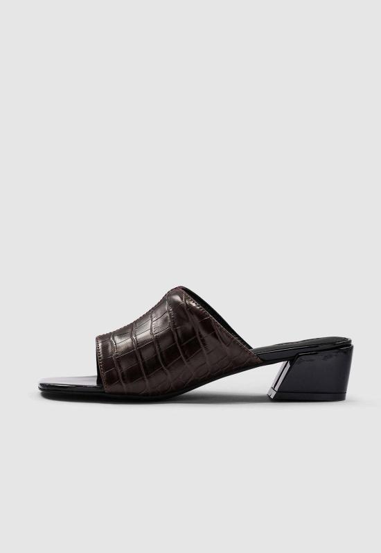  BRIE LEON 뮬/슬리퍼 브리 레온 카밀 뮬스 브루넷 크록 - OTHER BRANDS